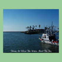 Home, is where the water meets the sky posters