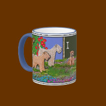 "Home is Where the Wheaten Is." mugs