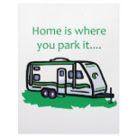 Home is where you park it. letterhead