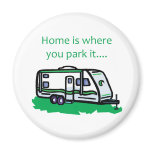 Home is where you park it. magnets
