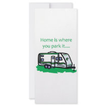 Home is where you park it. custom rack card