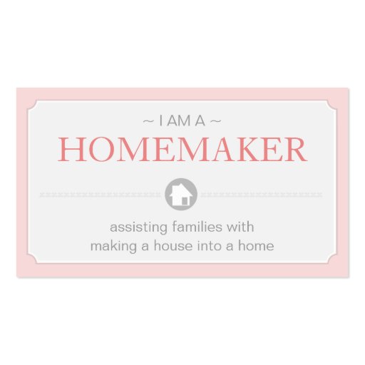 Home Maker Business Cards (front side)