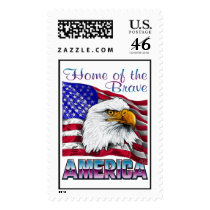 Home of the Brave postage by artistch Home of the Brave postage