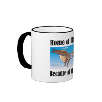 Home of the Free Because of the Brave mug