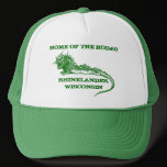 HOME OF THE HODAG RHINELANDER WISCONSIN HAT