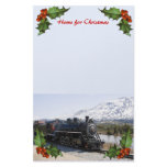 Home on the Train for Christmas Stationery