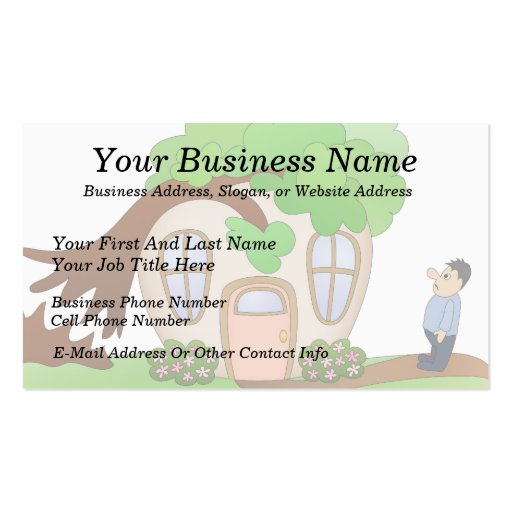 Home Owner Disaster Day Business Card Template (front side)