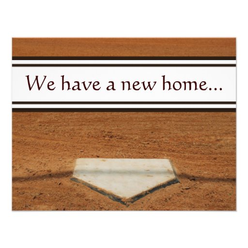 Home Plate We've Moved Address Contact Cards Invites