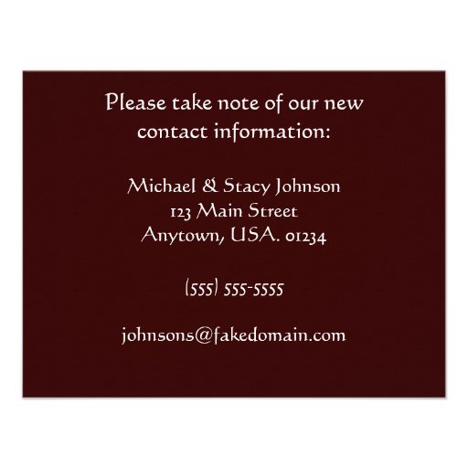 Home Plate We've Moved Address Contact Cards Invites