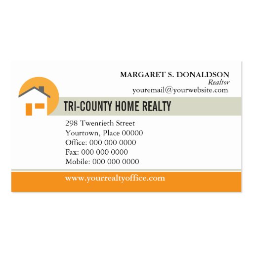 Home Realtor Business Card (front side)