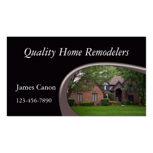 Home Remodeler Business Cards (front side)