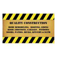 Home Remodeling Construction Business Card Templates