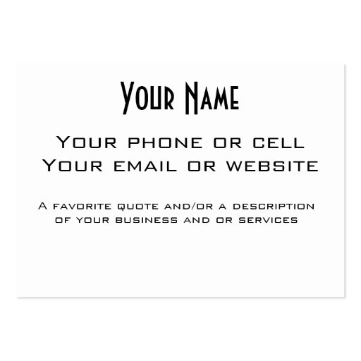 home repairs business card (back side)