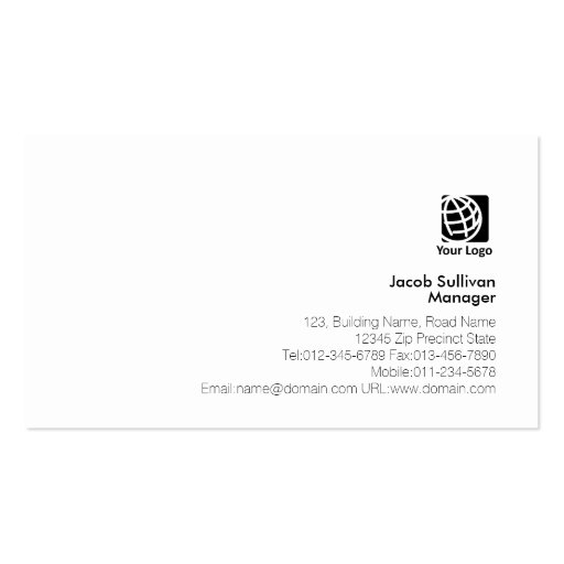 Home Repairs Gold Icons Business Card (back side)