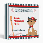 Home Run Doggie Vinyl Binder