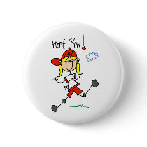 Home Run! Stick Figure Button by stick_figures Home Run! Stick Figure Button