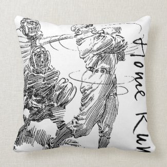 Home Run Throw Pillow