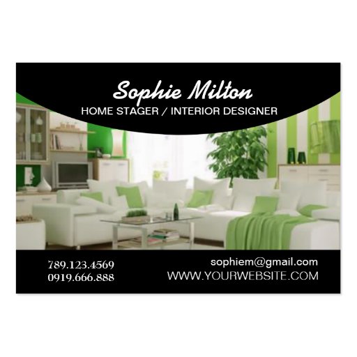 Home Stager Interior Designer Photo Template Business Cards