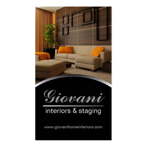 Home Staging Business Card (front side)