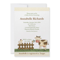 Home Sweet Farm Cow Invitation 5 x 7