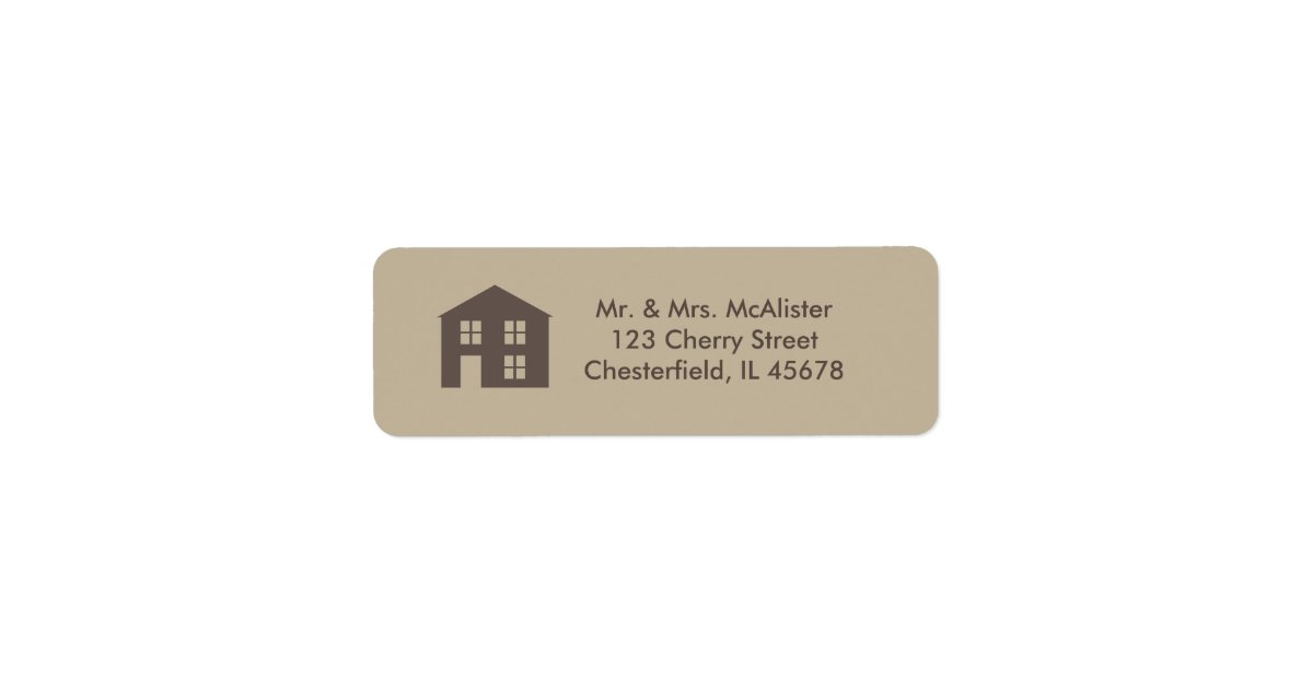 Home Sweet home address label Zazzle