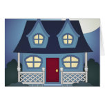 Home Sweet Home - At Night Greeting Card
