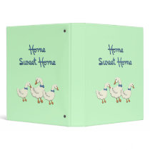 Home Sweet Home 3 Ring Binders