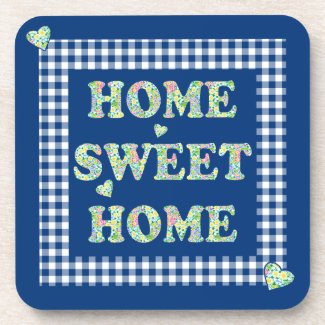 Home Sweet Home Coasters Blue Mix'n'Match Patterns