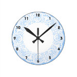 Home Sweet Home Doily Design (with numbers) Round Wall Clock