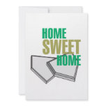 home sweet home home plate baseball design custom invitations