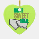 home sweet home home plate baseball design christmas tree ornaments