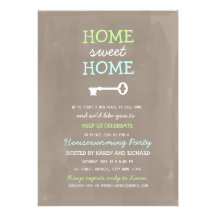Home Sweet Home Housewarming Invite (More Colors)