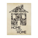 Home Sweet Home New Address Note Card postcard