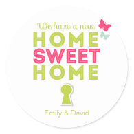Home Sweet Home {new home} Cupcake Toppers/Sticker