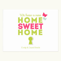 Home Sweet Home {new home} Postcard postcards