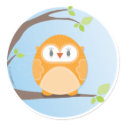 HOME SWEET HOME :: Owl in a tree 4 stickers