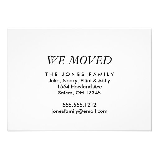 home sweet home personalized announcements