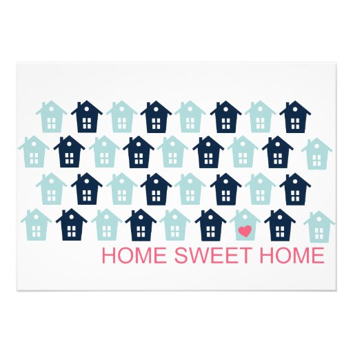 home sweet home personalized announcements