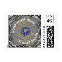Home Sweet Home Planet Earth postage