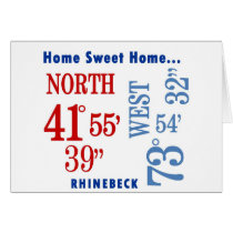 home sweet home Rhinebeck nautical Greeting Card