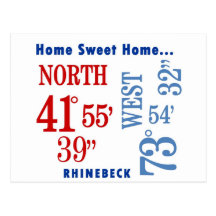 home sweet home Rhinebeck nautical Postcard