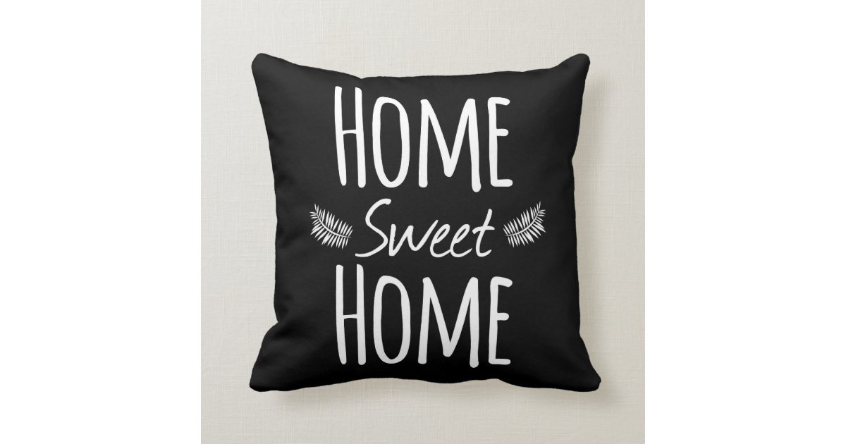 Home Sweet Home Typography Pillow Mimogifts Com