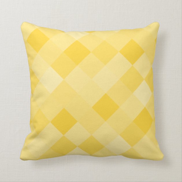 Home sweet home yellow mosaic tile throw pillow