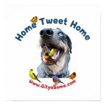 Home Tweet Home Bird Dog Poster