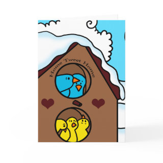 Home Tweet Home Blank Greeting Card