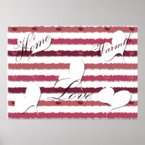 Home Warmth Love Poster posters