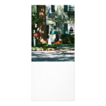 Home With Turquoise Shutters Personalized Rack Card