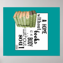 Home without Books = Body without soul Poster