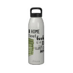 Home without Books = Body without soul Water Bottle