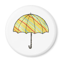 Homeberries Stripy Umbrella magnets